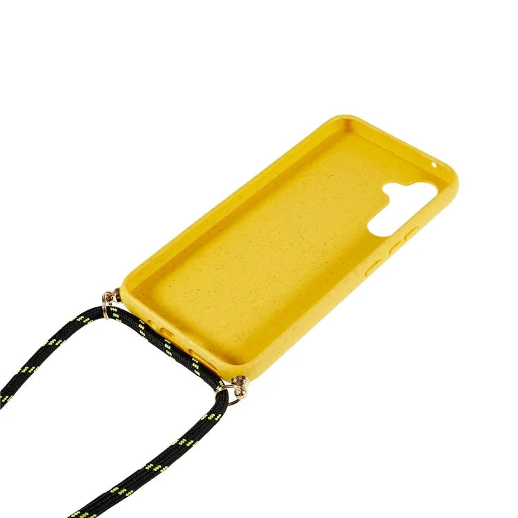 For Samsung Galaxy A05s 4G Eco Phone Case Crossbody Wheat Straw Cover Biodegradable