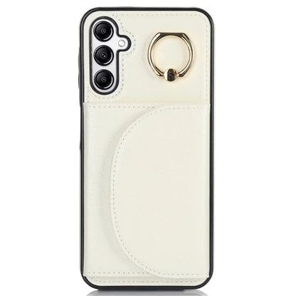 For Samsung Galaxy A54 5G Phone Case Ring Holder Card Slots PU Leather Back Cover
