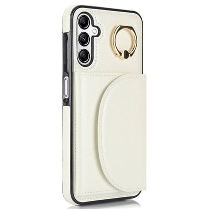 For Samsung Galaxy A54 5G Phone Case Ring Holder Card Slots PU Leather Back Cover