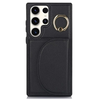 For Samsung Galaxy S23 Ultra Kickstand Phone Case RFID Blocking Card Slots Holder