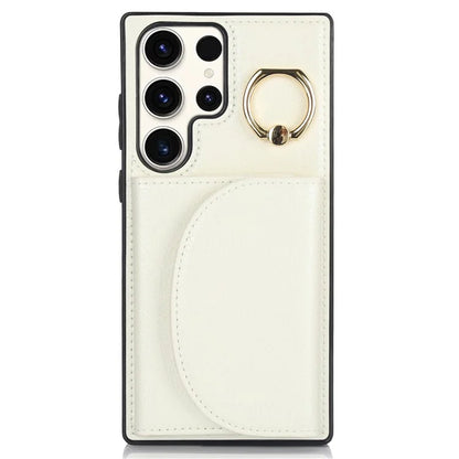 For Samsung Galaxy S23 Ultra Kickstand Phone Case RFID Blocking Card Slots Holder