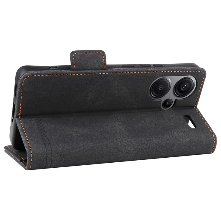 For Xiaomi Redmi Note 13 Pro+ 5G Case Flip Leather Wallet Cover Hardware Decor