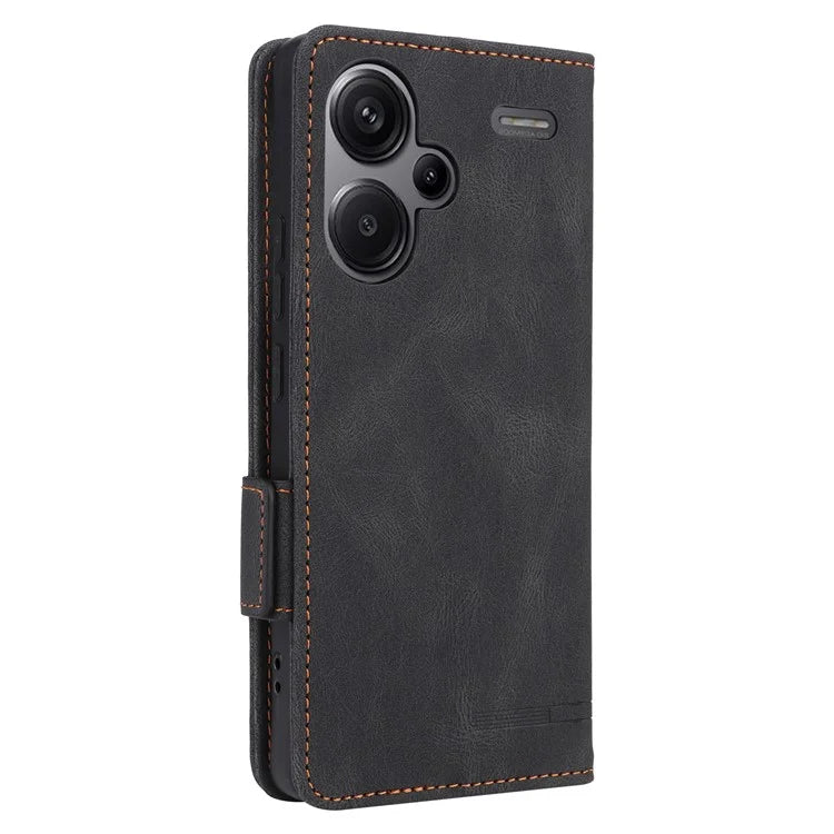For Xiaomi Redmi Note 13 Pro+ 5G Case Flip Leather Wallet Cover Hardware Decor