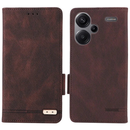 For Xiaomi Redmi Note 13 Pro+ 5G Case Flip Leather Wallet Cover Hardware Decor