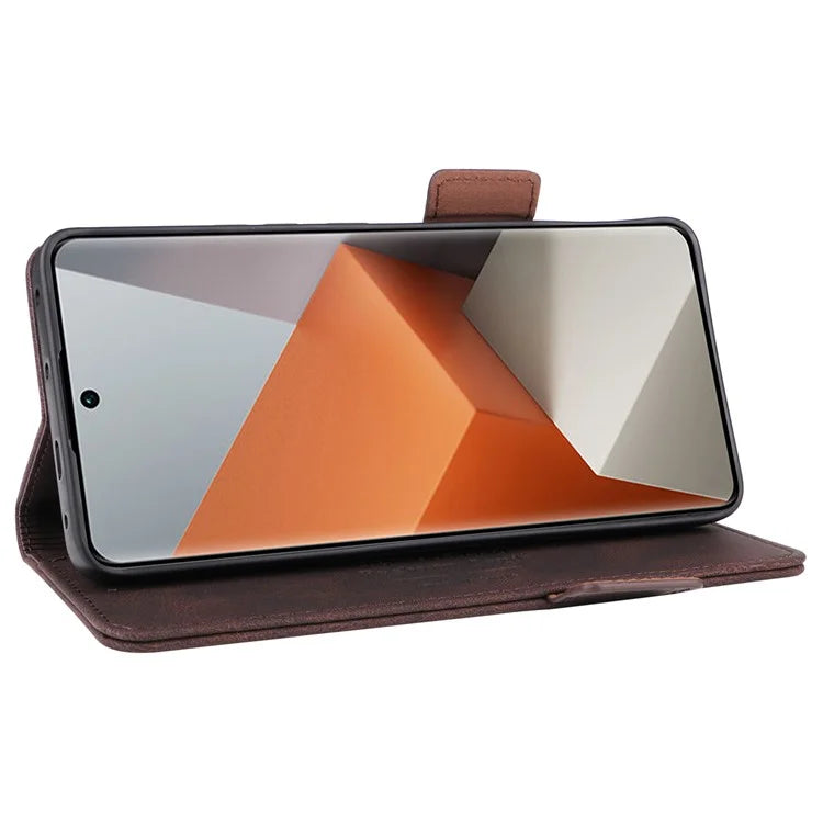For Xiaomi Redmi Note 13 Pro+ 5G Case Flip Leather Wallet Cover Hardware Decor