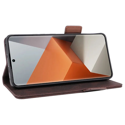 For Xiaomi Redmi Note 13 Pro+ 5G Case Flip Leather Wallet Cover Hardware Decor