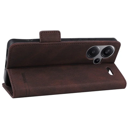 For Xiaomi Redmi Note 13 Pro+ 5G Case Flip Leather Wallet Cover Hardware Decor