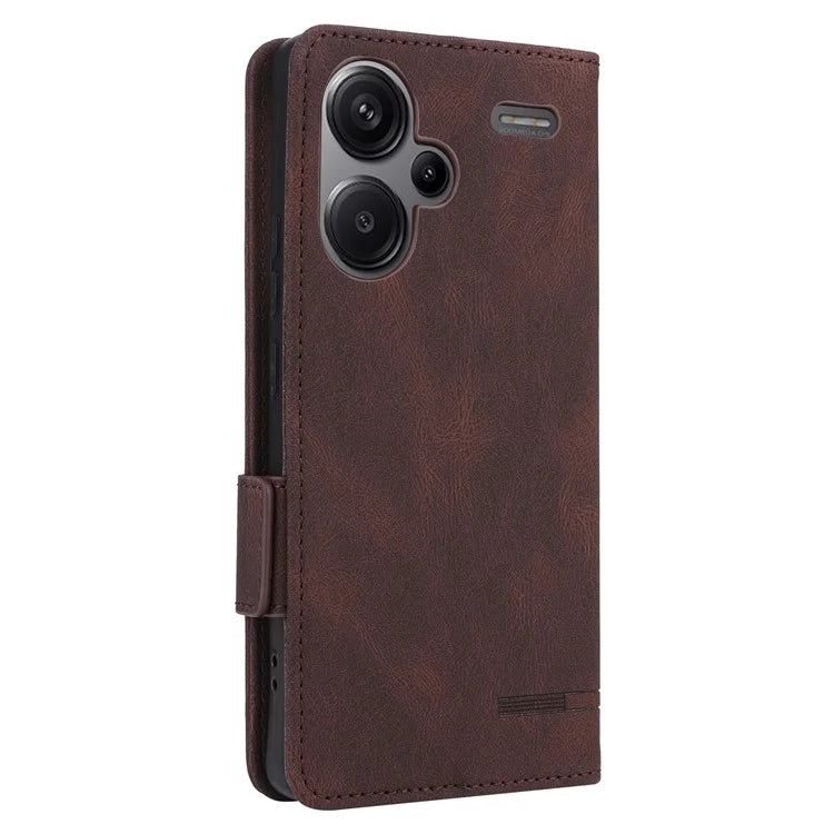 For Xiaomi Redmi Note 13 Pro+ 5G Case Flip Leather Wallet Cover Hardware Decor