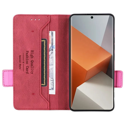 For Xiaomi Redmi Note 13 Pro+ 5G Case Flip Leather Wallet Cover Hardware Decor