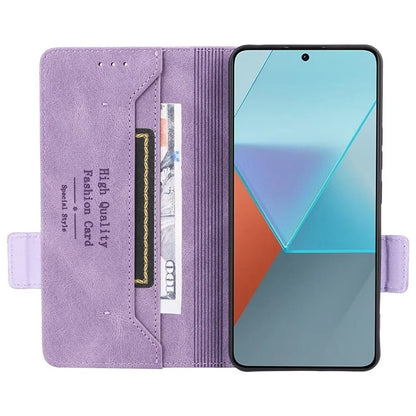 For Xiaomi Redmi Note 13 Pro 5G / Poco X6 5G Wallet Case Hardware Decor Leather Phone Cover