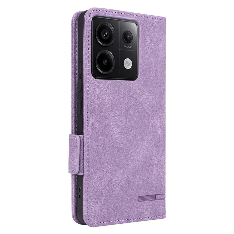 For Xiaomi Redmi Note 13 Pro 5G / Poco X6 5G Wallet Case Hardware Decor Leather Phone Cover