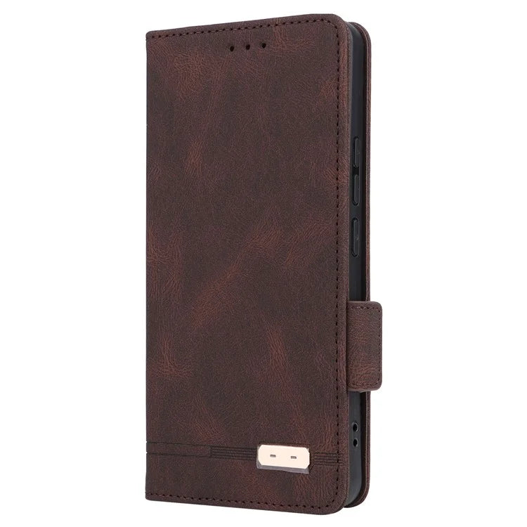 For Xiaomi Redmi Note 13 Pro 5G / Poco X6 5G Wallet Case Hardware Decor Leather Phone Cover