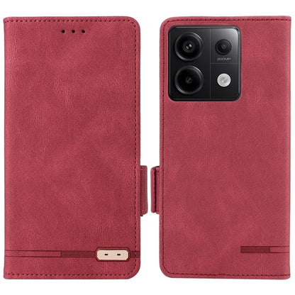 For Xiaomi Redmi Note 13 Pro 5G / Poco X6 5G Wallet Case Hardware Decor Leather Phone Cover