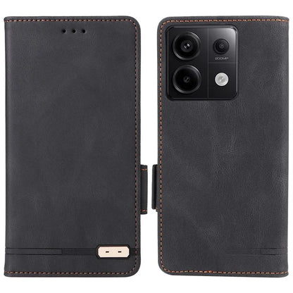 For Xiaomi Redmi Note 13 Pro 5G / Poco X6 5G Wallet Case Hardware Decor Leather Phone Cover