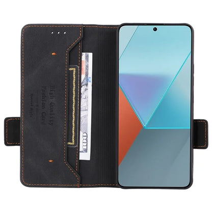 For Xiaomi Redmi Note 13 Pro 5G / Poco X6 5G Wallet Case Hardware Decor Leather Phone Cover