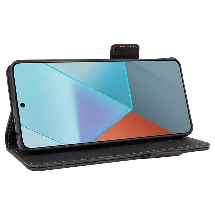 For Xiaomi Redmi Note 13 Pro 5G / Poco X6 5G Wallet Case Hardware Decor Leather Phone Cover