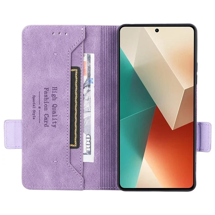 For Xiaomi Redmi Note 13 5G / Note 13 5G (China) Case Wallet PU Leather Flip Phone Cover