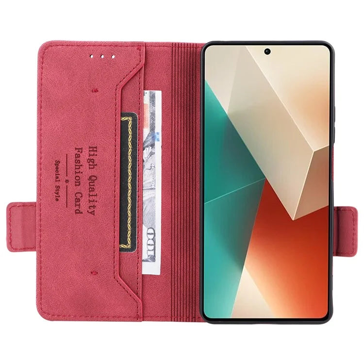 For Xiaomi Redmi Note 13 5G / Note 13 5G (China) Case Wallet PU Leather Flip Phone Cover