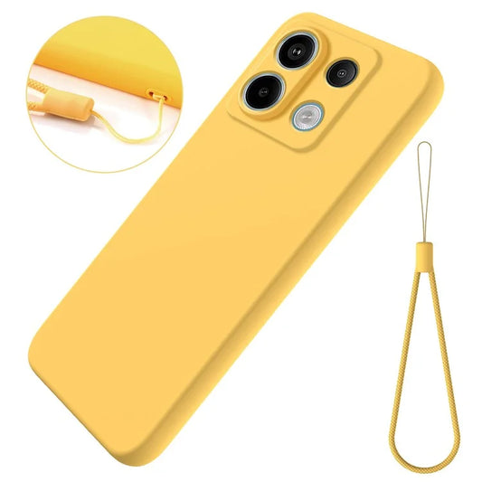 For Xiaomi Redmi Note 13 Pro 5G / Poco X6 5G Case Liquid Silicone Phone Cover Anti-Scratch Fiber Lining