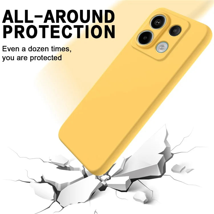 For Xiaomi Redmi Note 13 Pro 5G / Poco X6 5G Case Liquid Silicone Phone Cover Anti-Scratch Fiber Lining