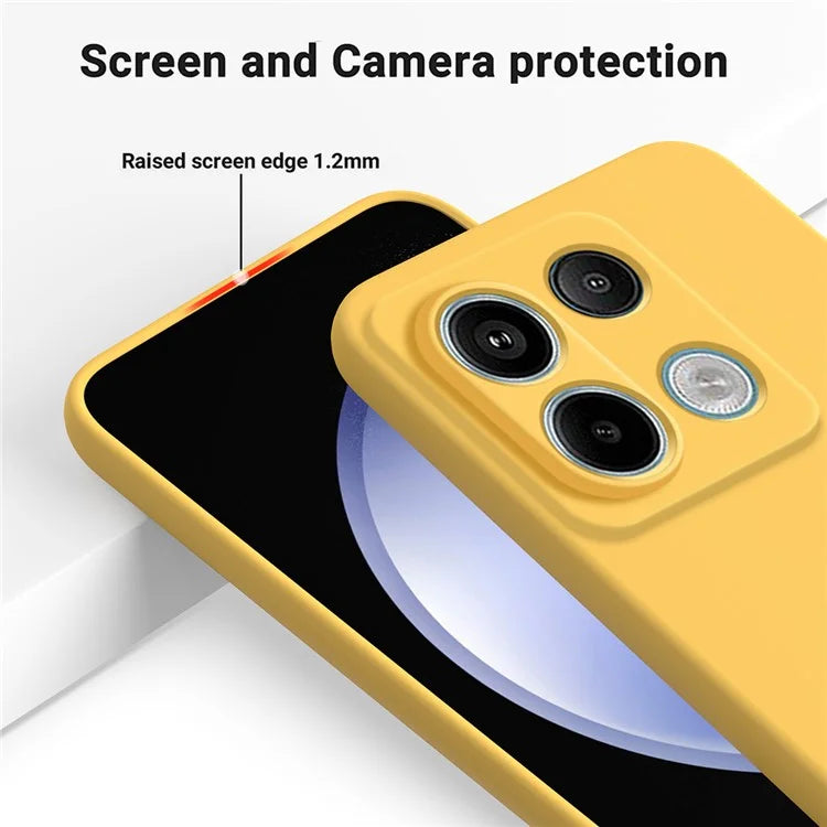 For Xiaomi Redmi Note 13 Pro 5G / Poco X6 5G Case Liquid Silicone Phone Cover Anti-Scratch Fiber Lining