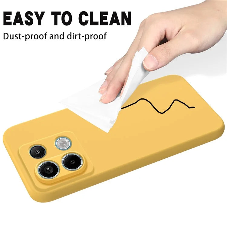 For Xiaomi Redmi Note 13 Pro 5G / Poco X6 5G Case Liquid Silicone Phone Cover Anti-Scratch Fiber Lining
