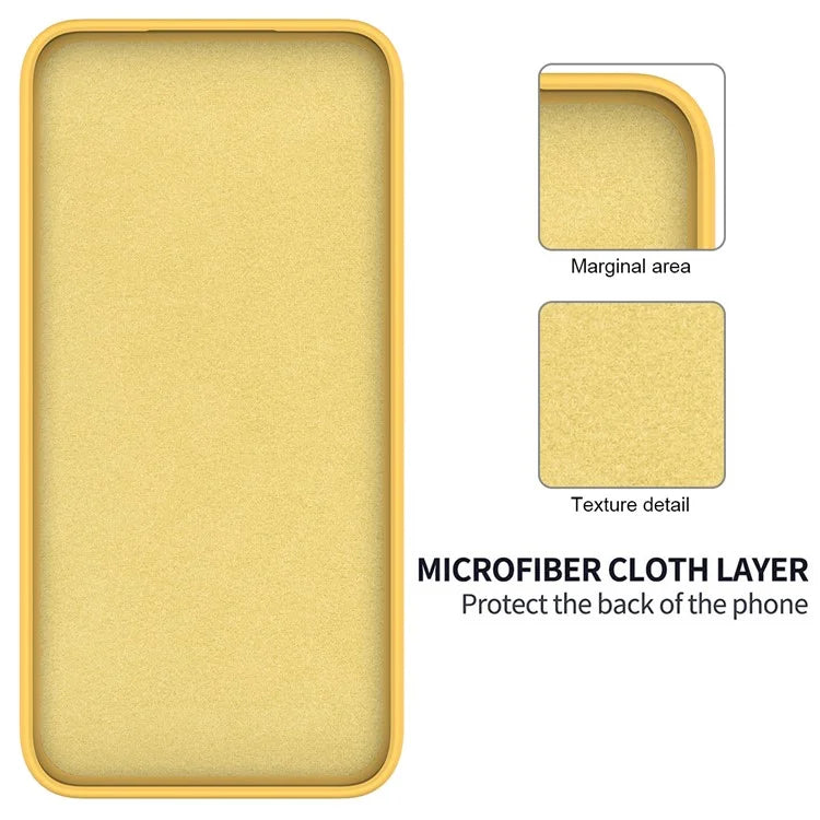 For Xiaomi Redmi Note 13 Pro 5G / Poco X6 5G Case Liquid Silicone Phone Cover Anti-Scratch Fiber Lining