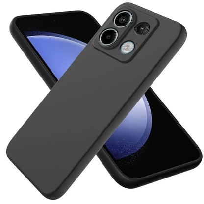 For Xiaomi Redmi Note 13 Pro 5G / Poco X6 5G Case Liquid Silicone Phone Cover Anti-Scratch Fiber Lining