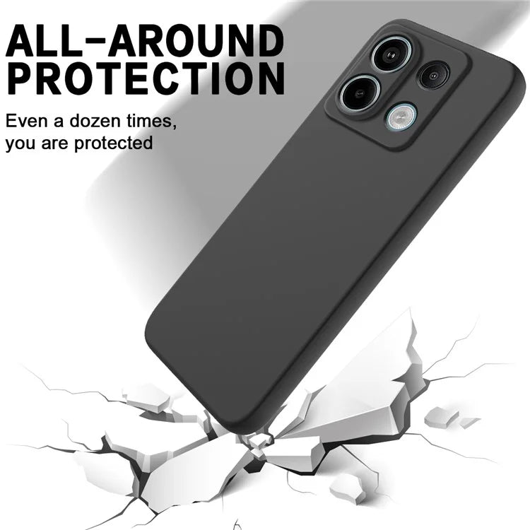 For Xiaomi Redmi Note 13 Pro 5G / Poco X6 5G Case Liquid Silicone Phone Cover Anti-Scratch Fiber Lining