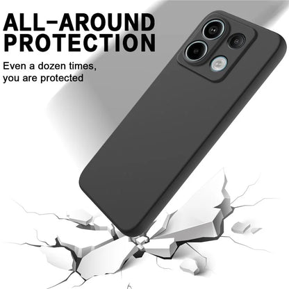 For Xiaomi Redmi Note 13 Pro 5G / Poco X6 5G Case Liquid Silicone Phone Cover Anti-Scratch Fiber Lining