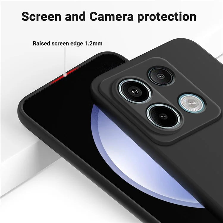 For Xiaomi Redmi Note 13 Pro 5G / Poco X6 5G Case Liquid Silicone Phone Cover Anti-Scratch Fiber Lining