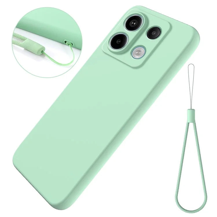 For Xiaomi Redmi Note 13 Pro 5G / Poco X6 5G Case Liquid Silicone Phone Cover Anti-Scratch Fiber Lining