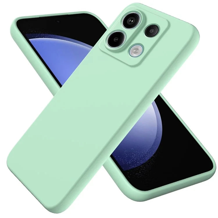 For Xiaomi Redmi Note 13 Pro 5G / Poco X6 5G Case Liquid Silicone Phone Cover Anti-Scratch Fiber Lining