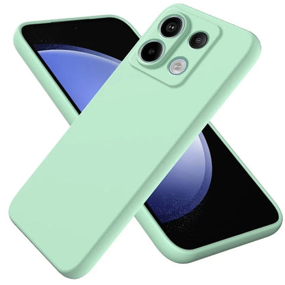 For Xiaomi Redmi Note 13 Pro 5G / Poco X6 5G Case Liquid Silicone Phone Cover Anti-Scratch Fiber Lining
