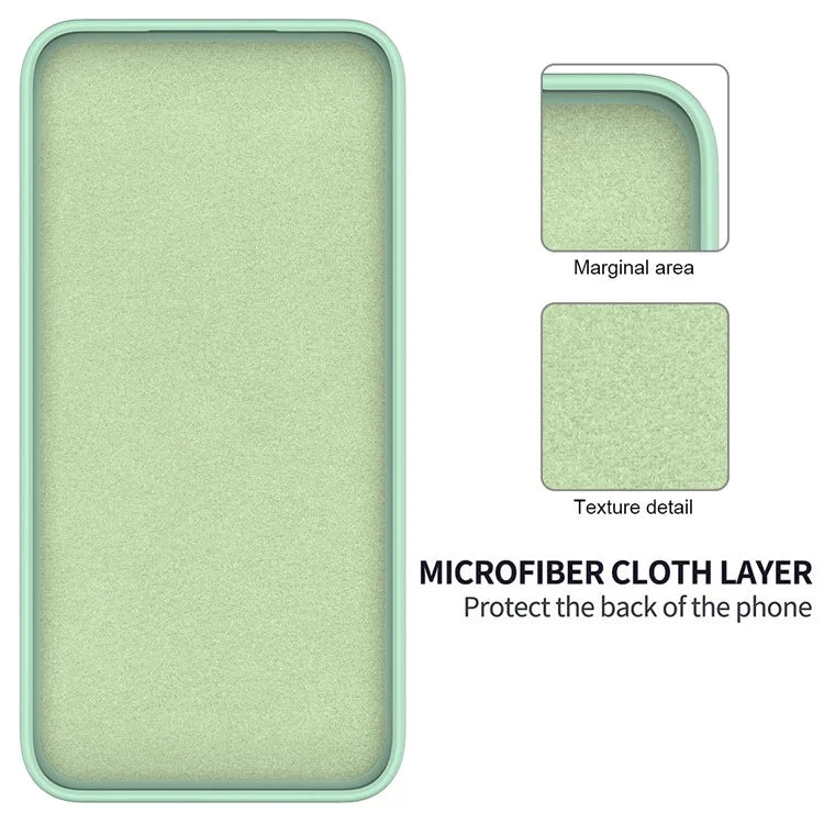 For Xiaomi Redmi Note 13 Pro 5G / Poco X6 5G Case Liquid Silicone Phone Cover Anti-Scratch Fiber Lining