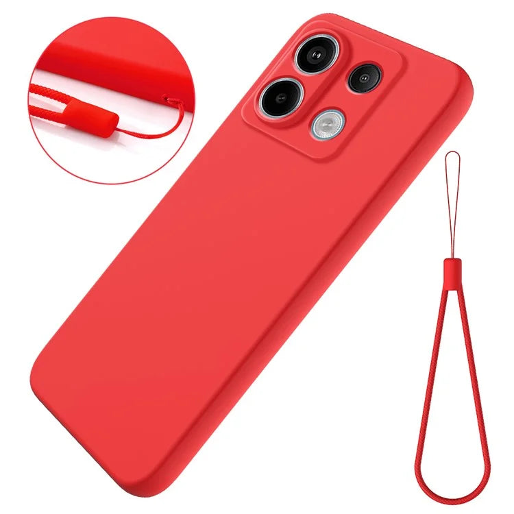 For Xiaomi Redmi Note 13 Pro 5G / Poco X6 5G Case Liquid Silicone Phone Cover Anti-Scratch Fiber Lining