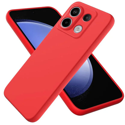 For Xiaomi Redmi Note 13 Pro 5G / Poco X6 5G Case Liquid Silicone Phone Cover Anti-Scratch Fiber Lining