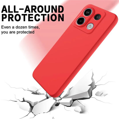 For Xiaomi Redmi Note 13 Pro 5G / Poco X6 5G Case Liquid Silicone Phone Cover Anti-Scratch Fiber Lining