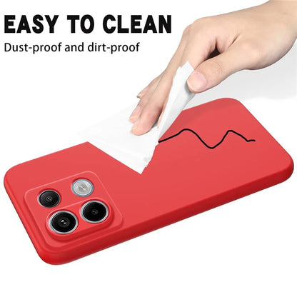 For Xiaomi Redmi Note 13 Pro 5G / Poco X6 5G Case Liquid Silicone Phone Cover Anti-Scratch Fiber Lining