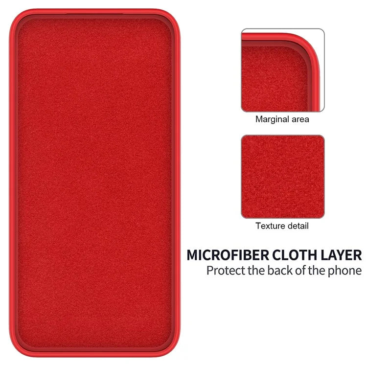For Xiaomi Redmi Note 13 Pro 5G / Poco X6 5G Case Liquid Silicone Phone Cover Anti-Scratch Fiber Lining
