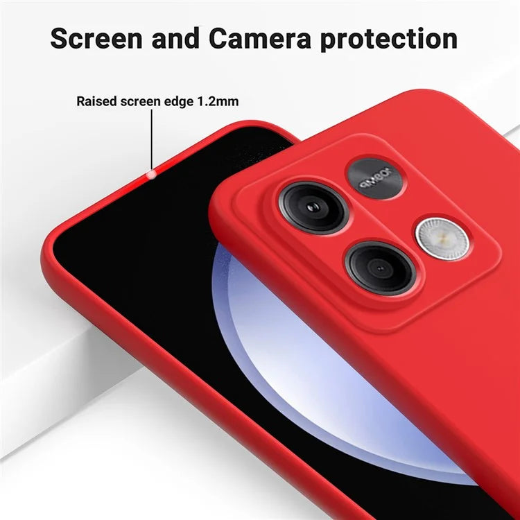 For Xiaomi Redmi Note 13 5G / Note 13 5G (China) Case Liquid Silicone Slim Protective Phone Cover with Strap
