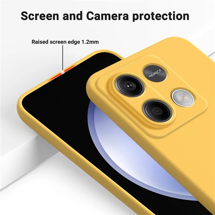 For Xiaomi Redmi Note 13 5G / Note 13 5G (China) Case Liquid Silicone Slim Protective Phone Cover with Strap