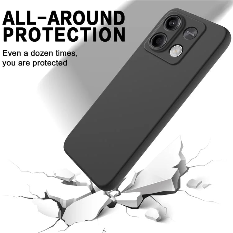For Xiaomi Redmi Note 13 5G / Note 13 5G (China) Case Liquid Silicone Slim Protective Phone Cover with Strap