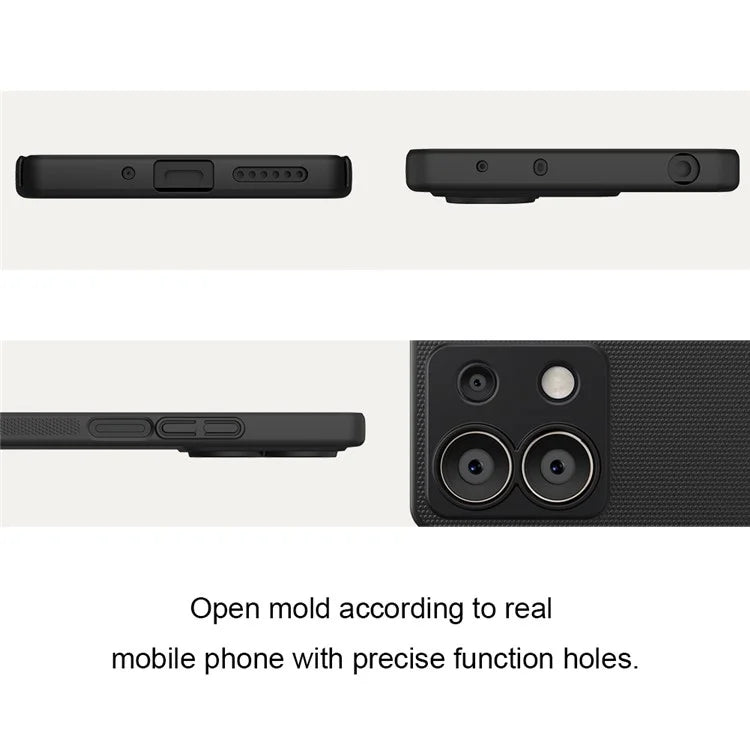 NILLKIN Frosted Shield for Xiaomi Redmi Note 13 5G  /  Note 13 5G (China) Back Case PC Anti-fingerprint Phone Cover