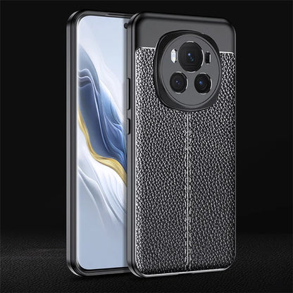 For Honor Magic6 5G TPU Case Litchi Texture Phone Back Cover Protector