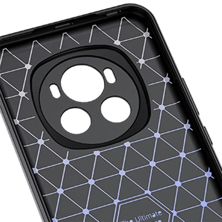 For Honor Magic6 5G TPU Case Litchi Texture Phone Back Cover Protector
