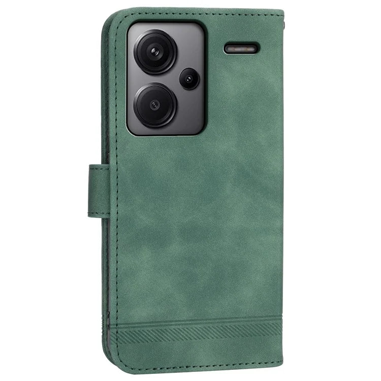 DIERFENG DF-03 for Xiaomi Redmi Note 13 Pro+ 5G Leather Case Phone Wallet Stand