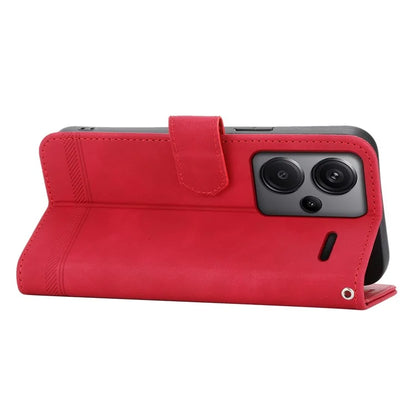 DIERFENG DF-03 for Xiaomi Redmi Note 13 Pro+ 5G Leather Case Phone Wallet Stand