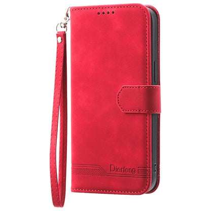 DIERFENG DF-03 for Xiaomi Redmi Note 13 Pro+ 5G Leather Case Phone Wallet Stand