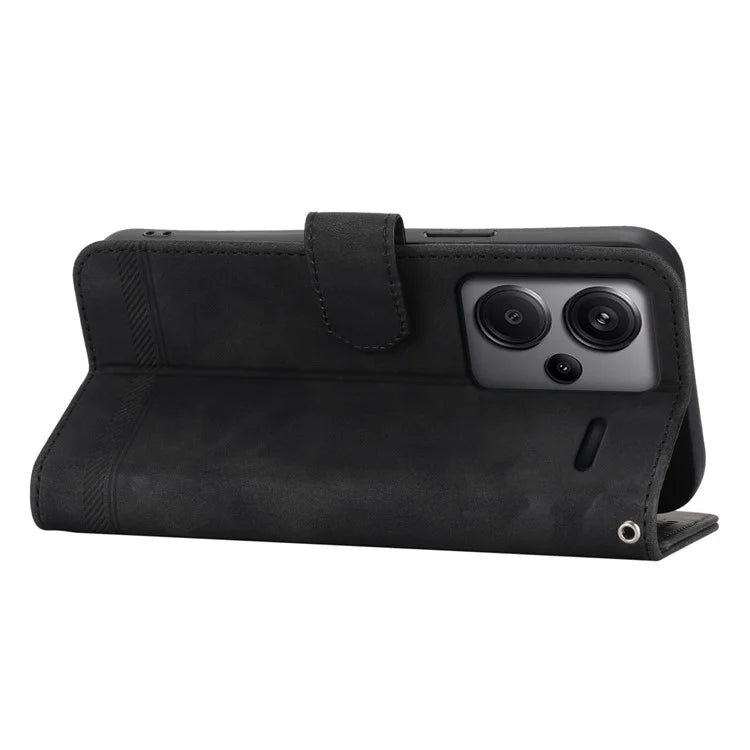 DIERFENG DF-03 for Xiaomi Redmi Note 13 Pro+ 5G Leather Case Phone Wallet Stand